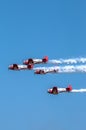 AeroShell aerobatic team airplanes Royalty Free Stock Photo